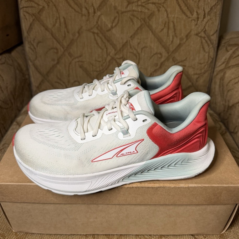 Altra Provision 8 Road Running shoes For Women, White/Red Size 10